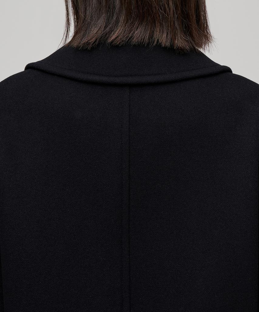Musinsa Standard Woman Women'S Cashmere Blend Short Pea Coat [Black]