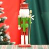Personalized Nutcrackers Figurine Stylish Festival Figure Nutcrackers Ornament Wood Table and Shelf Decors