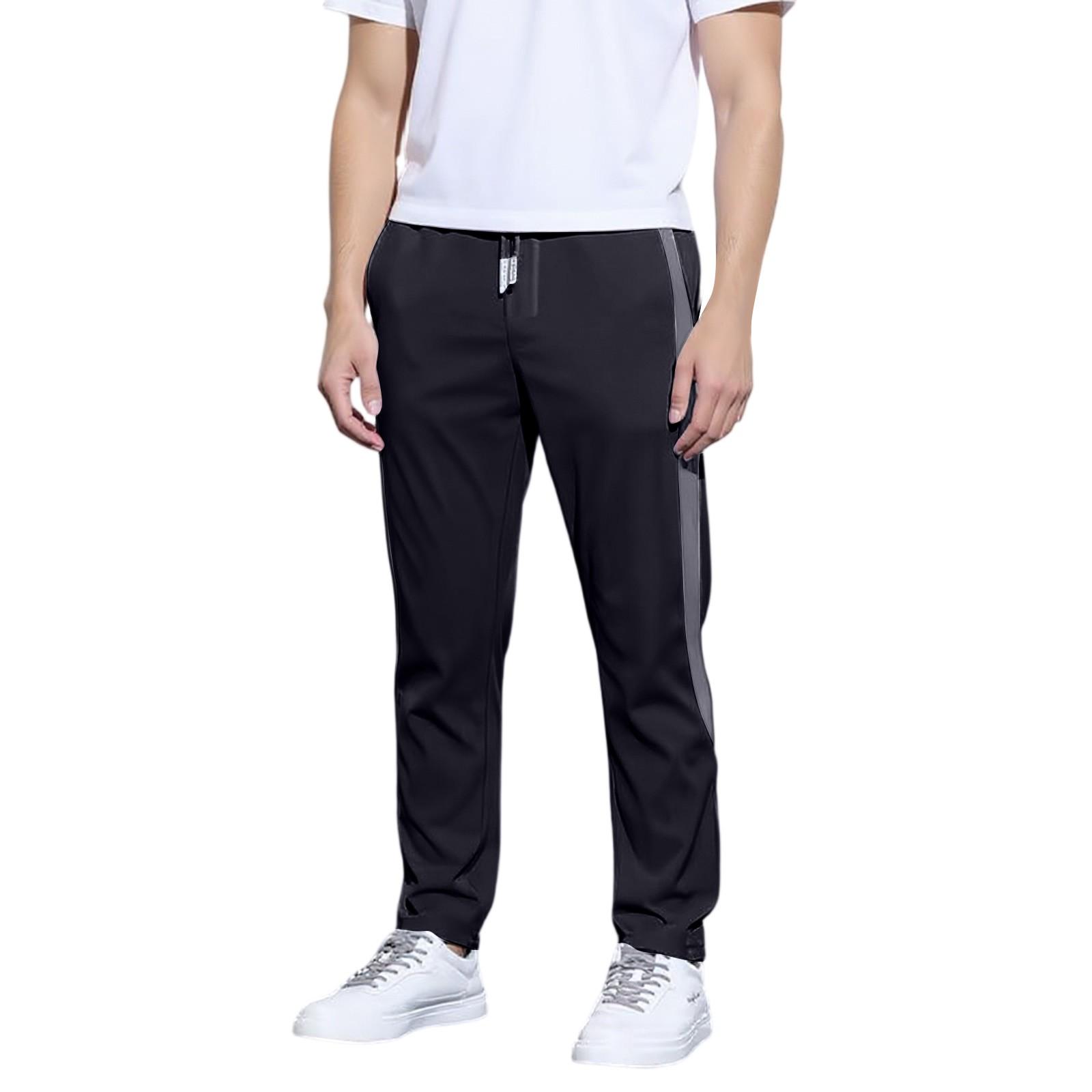 

Повседневные брюки прямого кроя для мужчин M чёрный