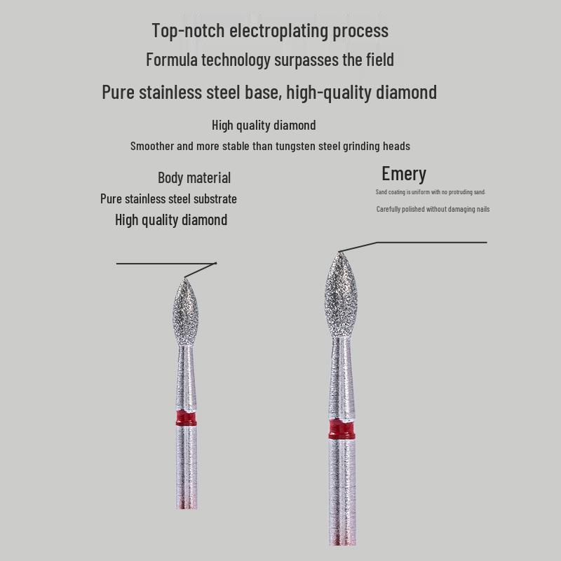 Russian Manicure Cuticle Pusher and Carborundum Grinding Tool for Salons