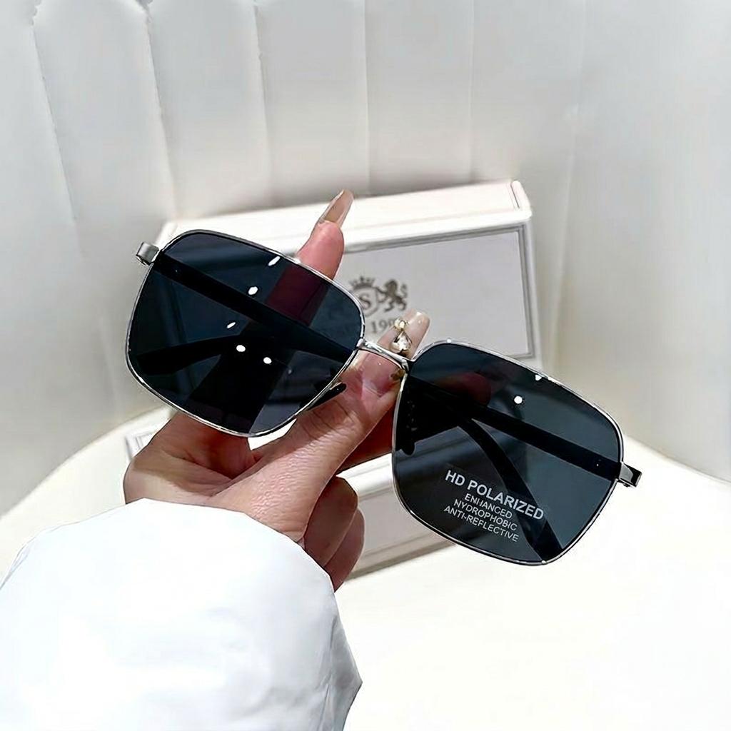 

Vintage Square Sunglasses Polarized UV Protection Lens Metal Frame Sun Glasses Oversized Driving Fishing Eyewear Fashion Shade