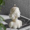 3D Candle Closed Eye Girl Cover Eyes Girl Statue Candle Ornaments Plaster Statue Aromatherapy Candle For Handmade Home Decoratio