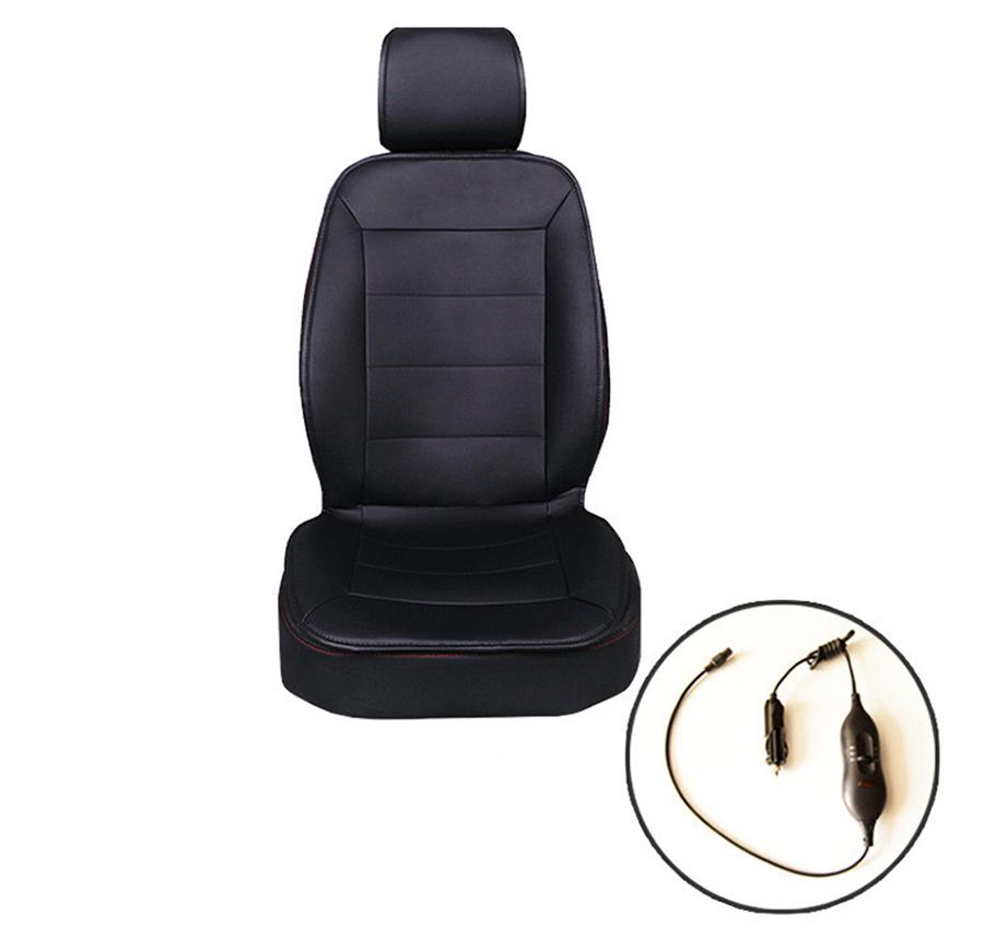 1Pc PU Leather Universal 12V car heated seats /Winter car seat heater car seat h