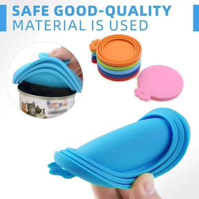 1PC 3 In 1 Reusable Food Storage Keep Fresh Tin Cover Pet Cans Cap Silicone Can Lid Mould Proof Hot Kitchen Supply Canning Lids