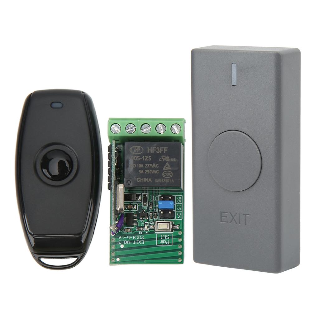 Wireless Access Control System with Door Exit Button Controller Remote Control DC 12V for Entrance
