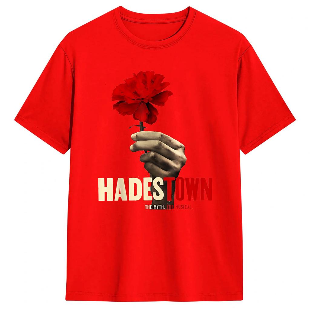 Hadestown Musical TShirts for Unisex Casual Pure Cotton Tee Shirt Crew Neck Short Sleeve T Shirt Printing Tops