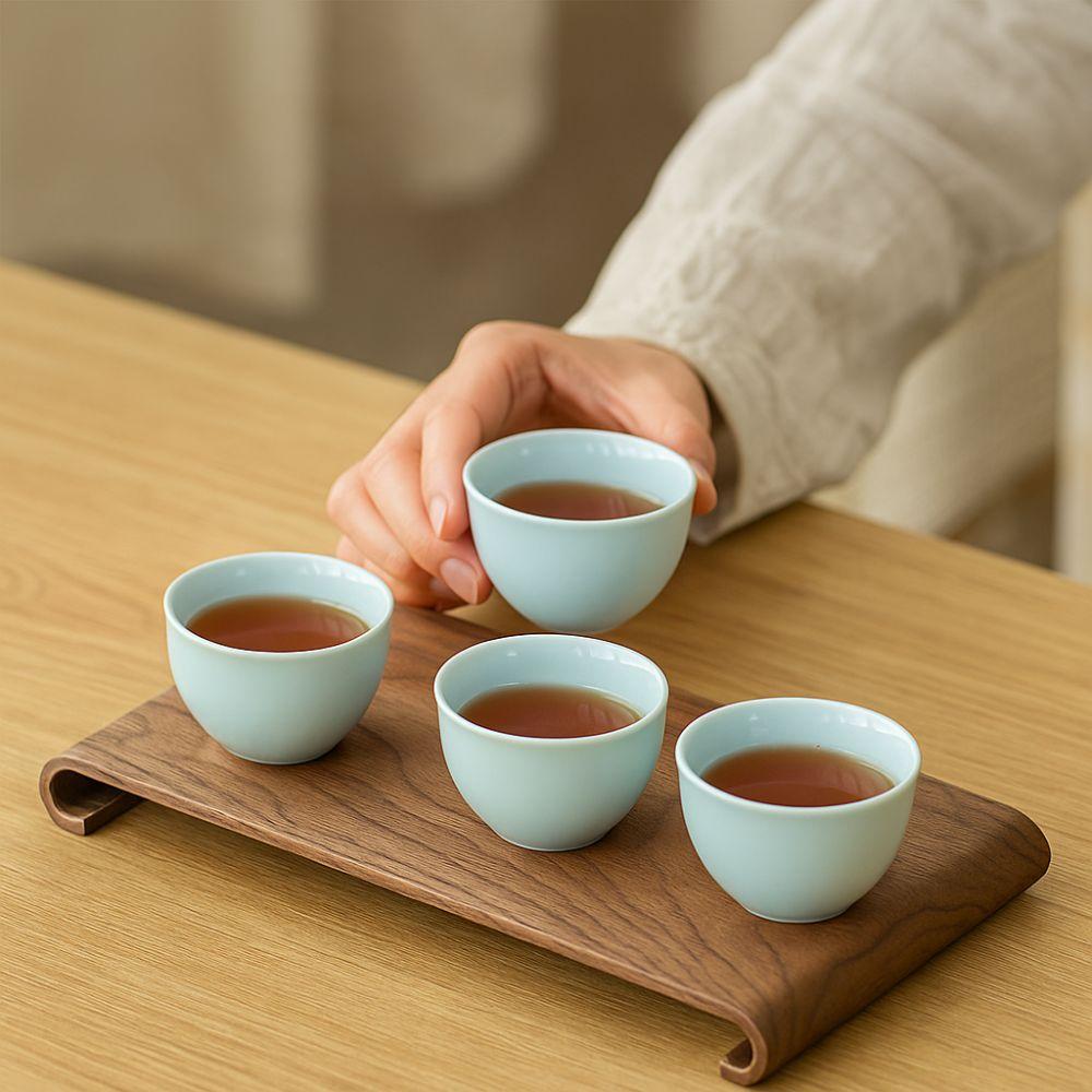 Black Walnut Heat-resistant Tray Rectangular Coffee Table Tray Walnut Tea Tray  Restaurant