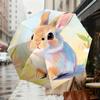Adorable Bunny Perfect for Outdoor Adventures - Auto-Opening Umbrella, Lightweight and Durable Travel Accessory 071