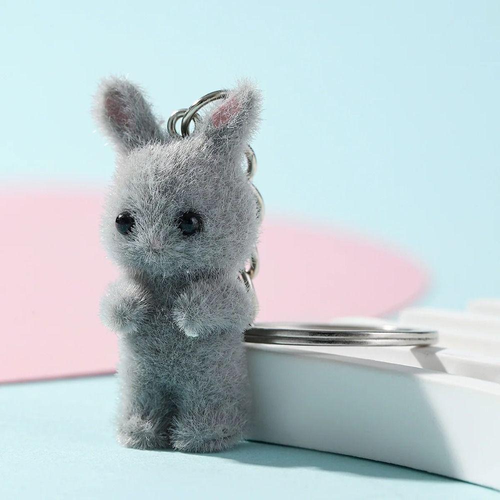 Cartoon Phone Pendant Creative Backpack Pendant Cute Plush Resin Rabbit Keychain  Bag Accessories