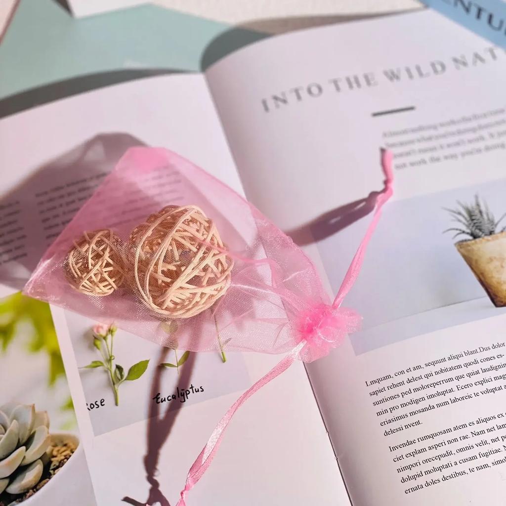 100 Farbige Transparente Garnbeutel Schmuck Süßigkeiten Geschenk Kosmetik Probeverpackungsbeutel Mehrere Größen Einfarbig Bündeltaschen