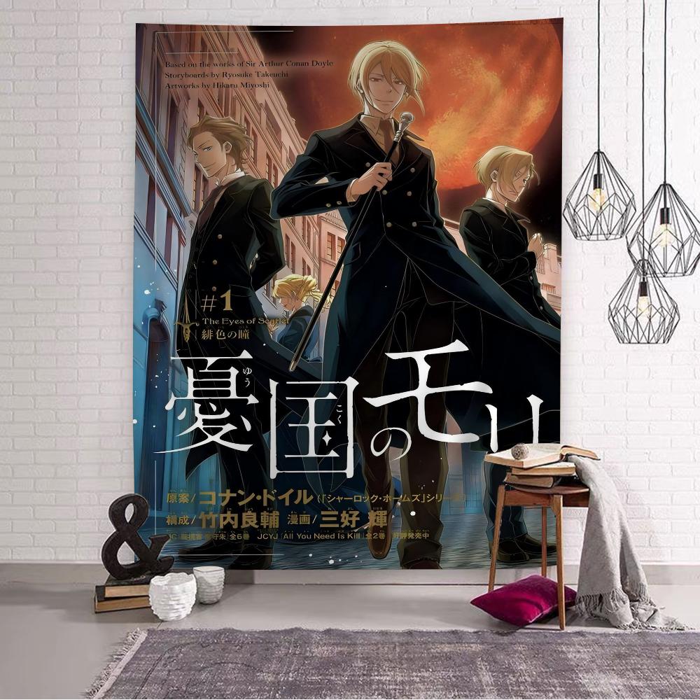 Anime Moriarty the Patriot Cartoon Tapestry Wall Hanging Decoration Household Home Decor