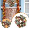 Door Autumn Fall Wreath Thanksgiving Wreaths Wall and Mantels Decoration Holiday Decor Party Favors Supplies Durable
