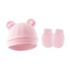 Conjunto de Chapéu e Luvas para Bebê Menina Algodão Gorro para Recém-nascidos Acessórios para Meninas Touca para Bebê Touca para Crianças Pequenas e Bebês Presente para Recém-nascidos