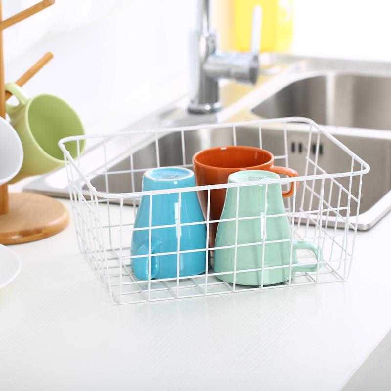 Living Room Sundries Storage Basket, Bathroom Storage Mask Cosmetic Storage Basket, Desktop Snack Storage Basket