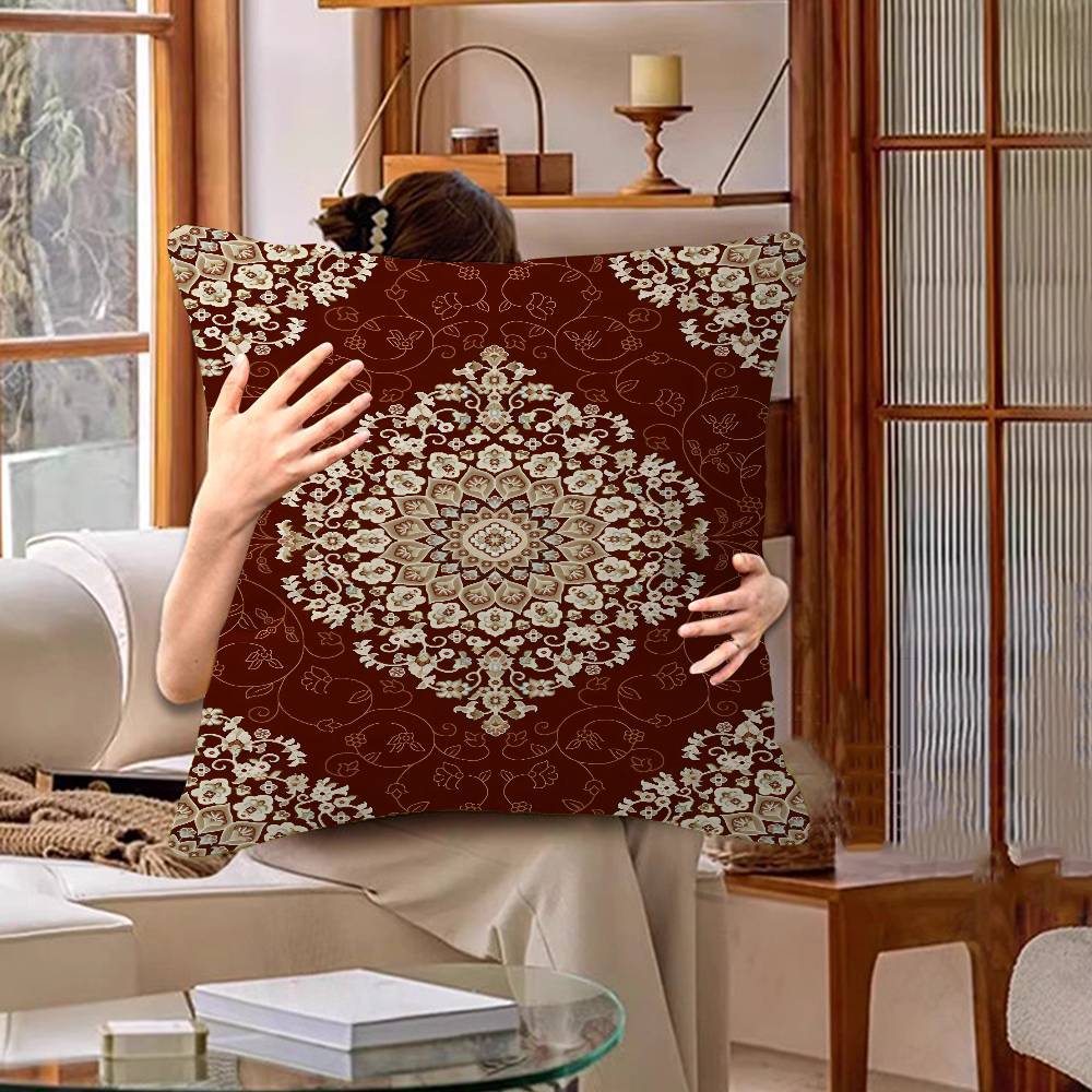 Badik Indonesia Batik Design Pillow Anime Pillow Sofa Bed Head Pillow Cover Cushion Cover 45x45 Cm Fashion