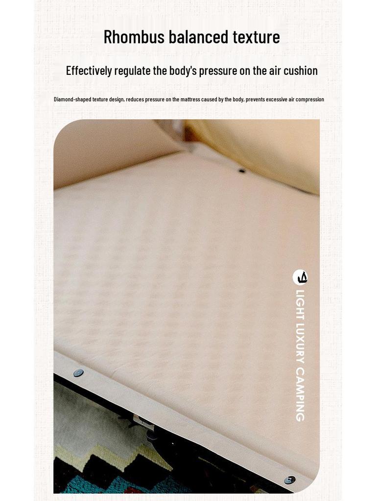 Mountain Guest Terra Inflatable Camping Mat with Pillow - Moisture-Proof Air Nozzle Sleeping Pad