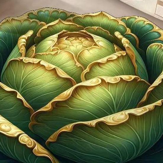 Fußmatte rutschfest Kristall Samt Teppich 3D Chinakohl Form Wohnzimmer Schlafzimmer Plüsch Bodenmatte Heimdekoration