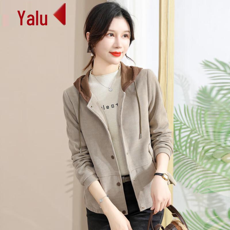 

Женская повседневная вельветовая куртка с капюшоном Yalu 3XL