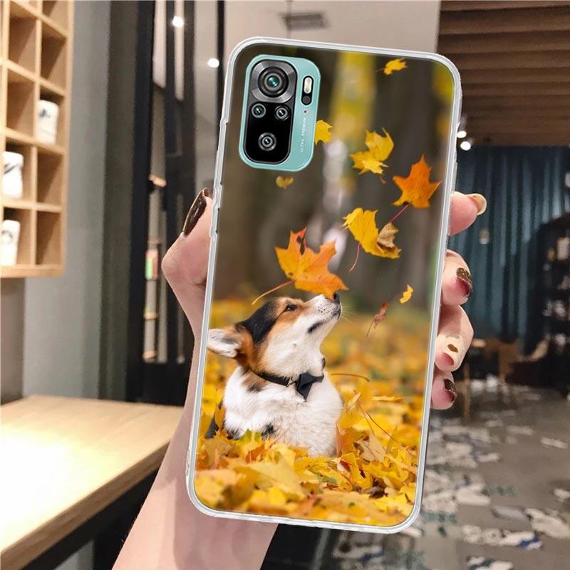 Cute Lovely Corgi Dogs Soft Phone Case For Xiaomi Redmi Note 12 12S 13 14 11 11S 10 Pro 10S 11T 11E Plus 14Pro Pattern Cover Not