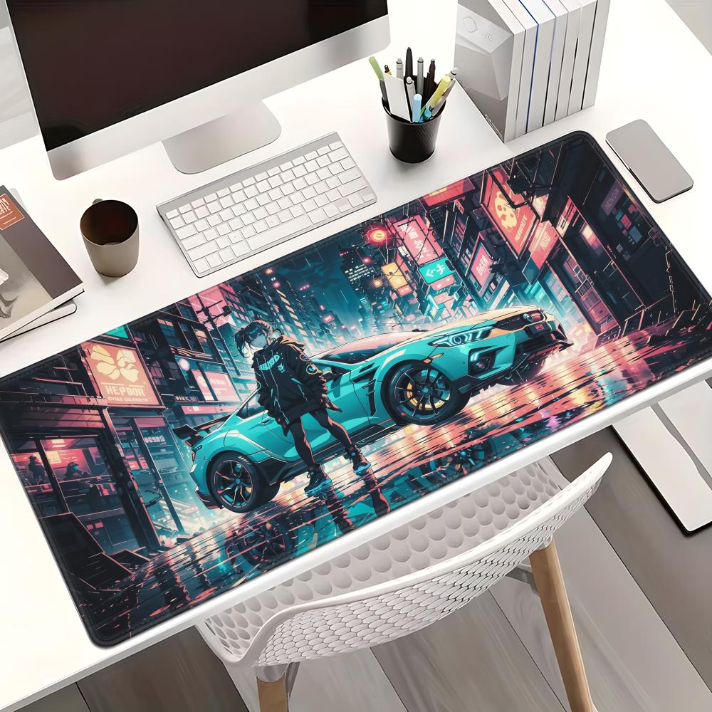 China's -selling mouse pad Cyberpunk sports car Animation Beautiful  XXL Game Exclusive MousePads pad Non-slip Decor