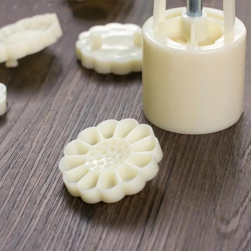 1set DIY Baking Mooncake Mold Hand Press Cookie Stamp Moon for Cake Decor Pastry Diy Tool Bakeware Bar Tool Mid Autumn Festival