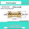Brass Shaft Coupling Connector for Transmission (2-5mm)