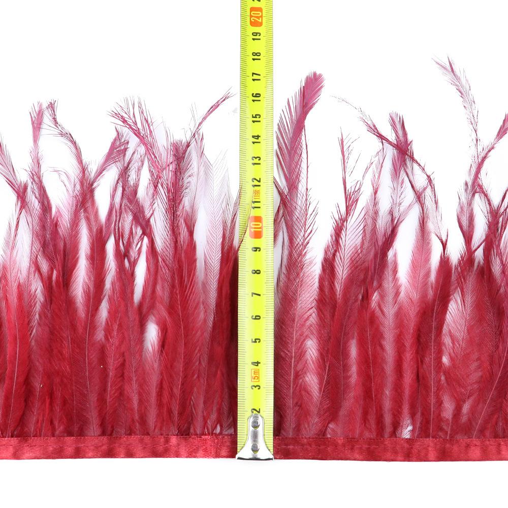 15-20Cm Beneficial Bird Hair Cloth Edge Clothing Accessories Pendant Material Emu Hair Cloth Belt Handicraft Diy