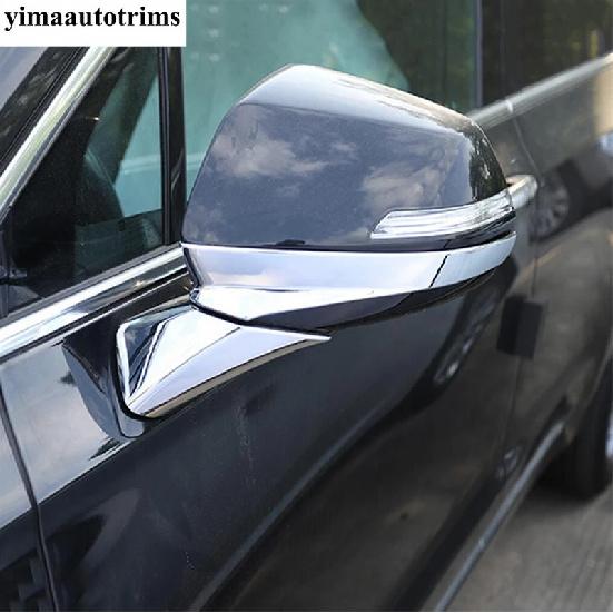 Rear Window Panel Sequ / Rearview Mirror Rubbing Strip Cover Trim ABS Carbon Fiber Accessories For Cadillac XT6  -