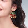 Trendy Adjustable Length Christmas Pendant Earrings Stylish Fashion Jewelry Accessory for Women Daily Use Casual Wear