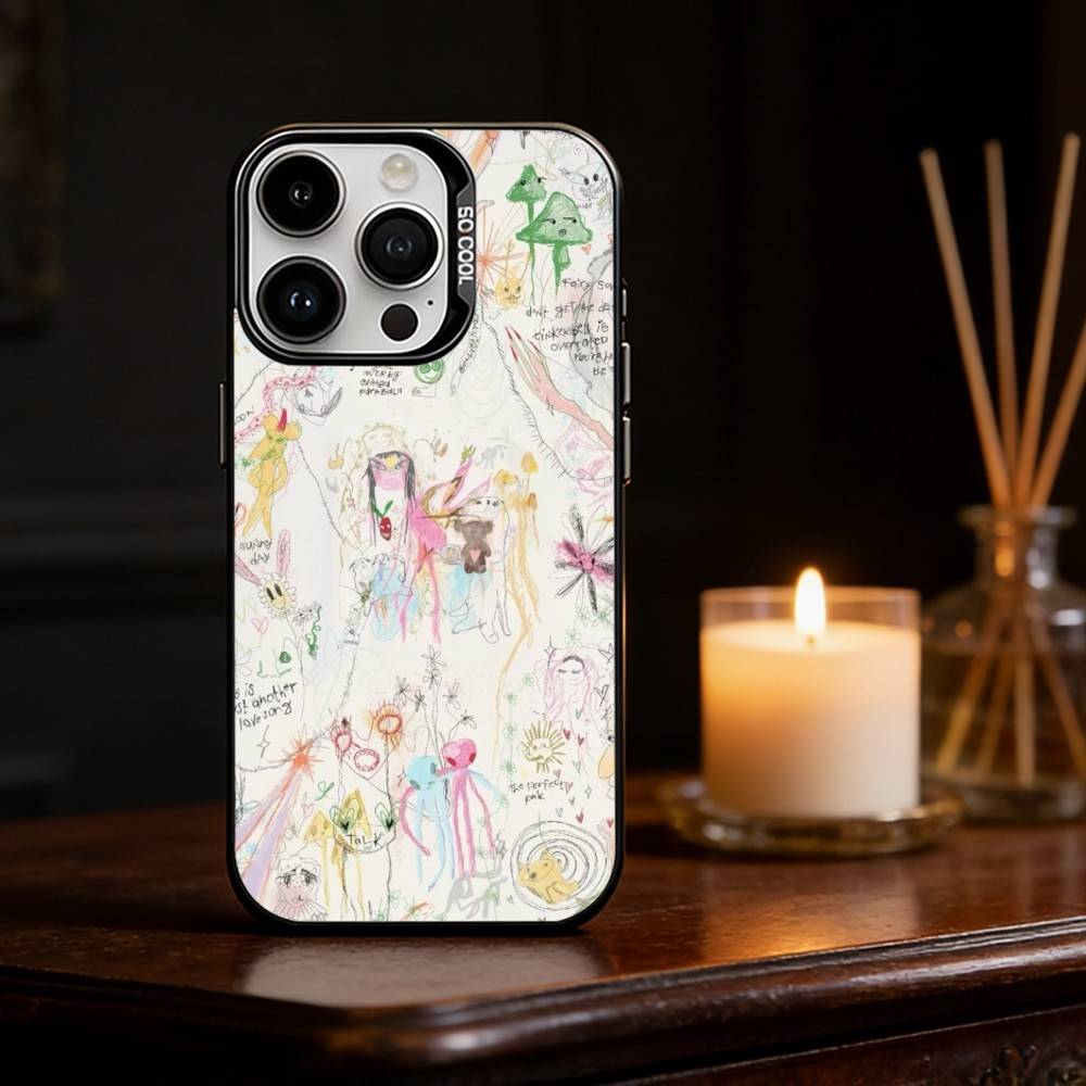 

beabadoobee Beatopia Чохол для телефону Для iPhone 17,16,15,14,13,12,11,Pro Max,Plus Цукерковий Сріблястий Чохол iPhone16se4