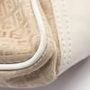 Used FENDI Micro FF Shoulder Bag canvas leather Beige White Used Women