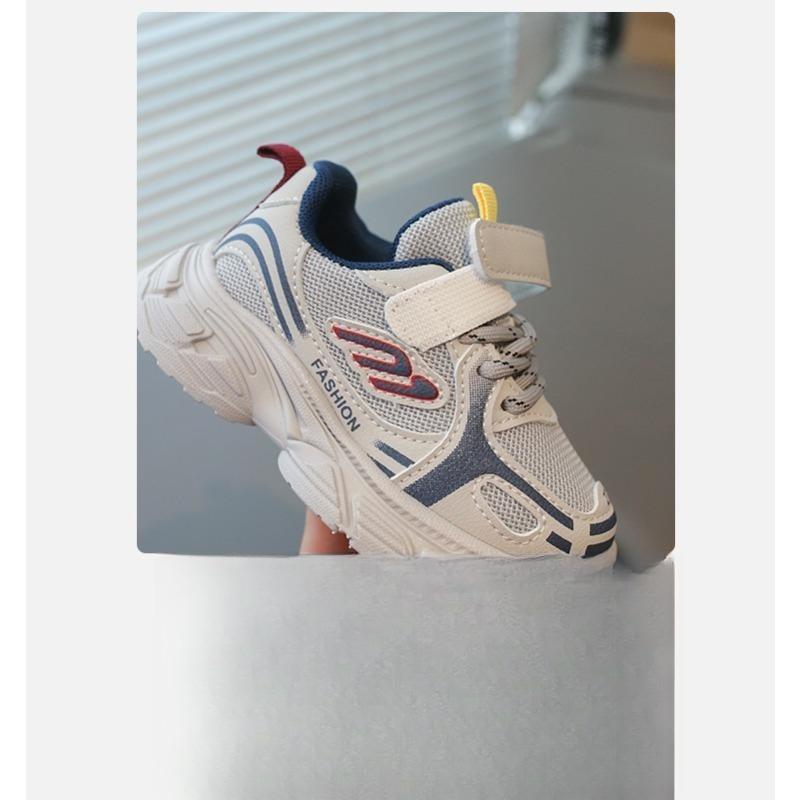 Spring new children's sports shoes mesh breathable boys running shoes soft sole girls dad shoes