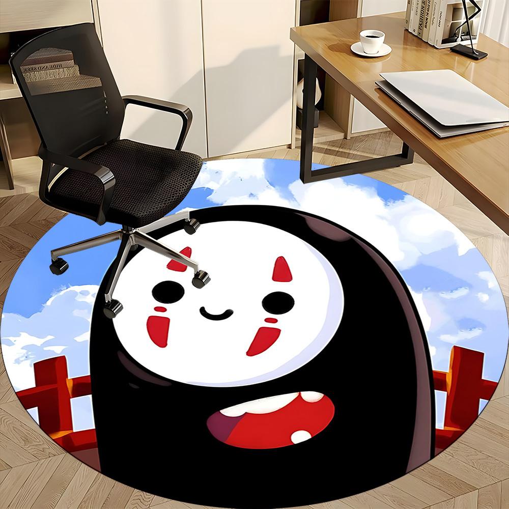 1pc Sen to Chihiro no Kamikakushi Office Round Area Rug, Under Office Chairs Bedroom Living Room Home Decor a1022276