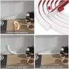 1PC 1/3meters Flexible Quarter Round MoldingCaulk Strip for Wall Edge Floor Corner,Bendable Self-Adhesive Baseboard Trim