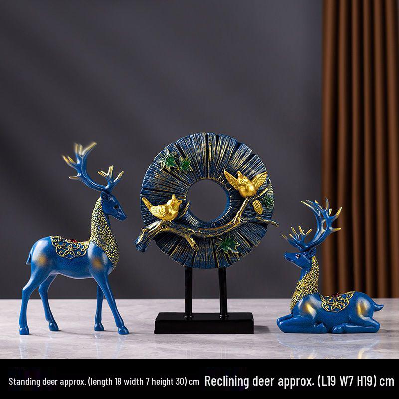 Creative Deer Ornament for Home Decor - Perfect for Living Room, Wine Cabinet, TV Stand, or Entryway Display