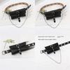 Punk Style Belt For Women With Pu Material And Adjustable Pin Buckle For Fashionable Streetwear