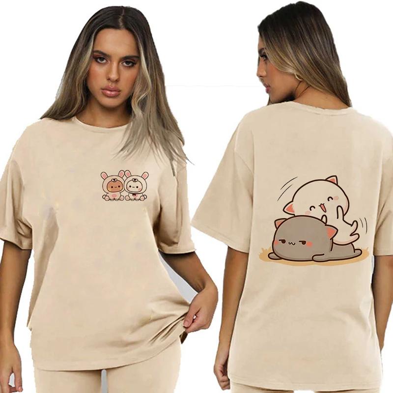 Bubu Dudu Velikost EU Topy Roztomilé tričko Manga Ženy Muži Legrační tričko Grafika Tričko pro volný čas Y2k Streetwear Kreslené gotické oblečení