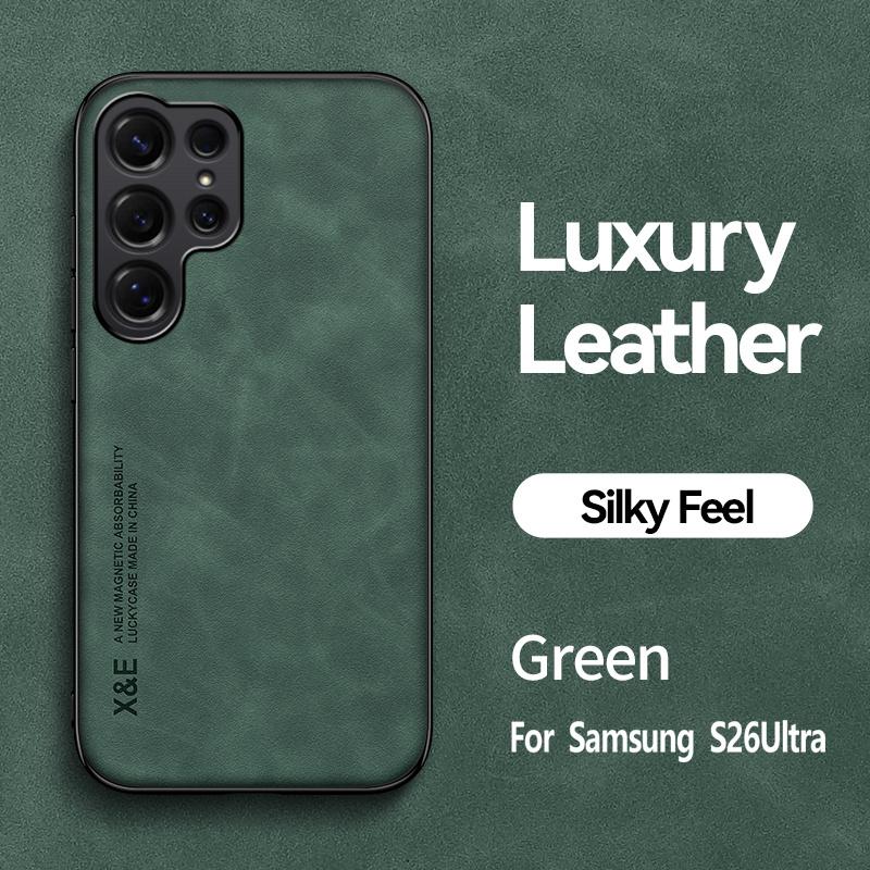 

Magnetic Leather Phone Cases for Samsung Galaxy S26 Ultra S 26 Plus 5G GalaxyS26 Soft Bumper Back Cover Coque Fundas For S26 Plus 5G