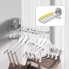 Adjustable Height Coat Hanger Strong Adsorption 5kg Load Garment Hanger Suction Cup Hook Hanger Holds 6 Clothes