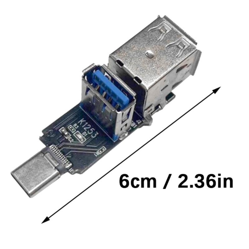 Compactly USB C Adapter USB Multiport Expansion Module with 1xUSB3.0 Port 2xUSB2.0 Port Highly speed Data Transfer For PC