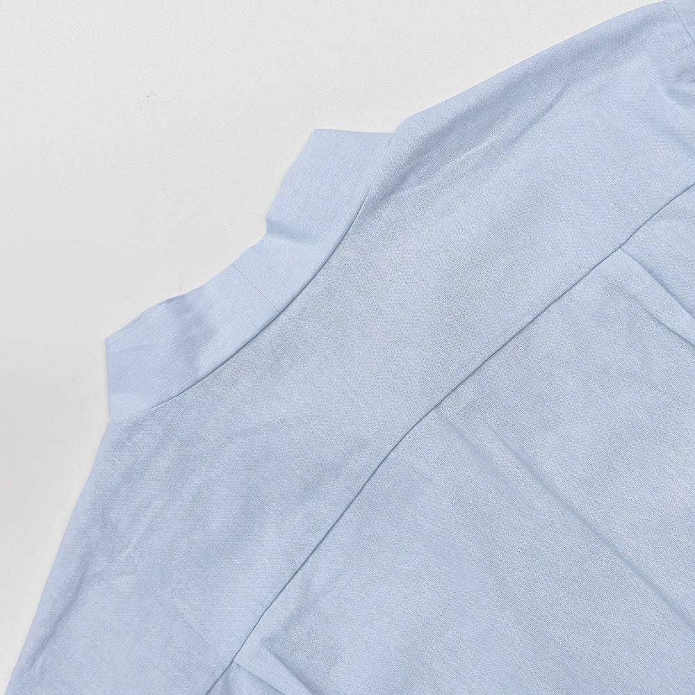 Elegant Women's Lace-Up Woven Shirt - Spring/Autumn French Casual Style