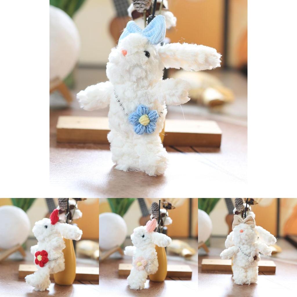 Plush Doll Cute Bunny Stuffed Animal Keychain Bag Charm Gift For Kids Girls