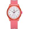 Q&Q SmileSolar Solar Waterproof Pink Matching Style Analog Wristwatch RP26-007