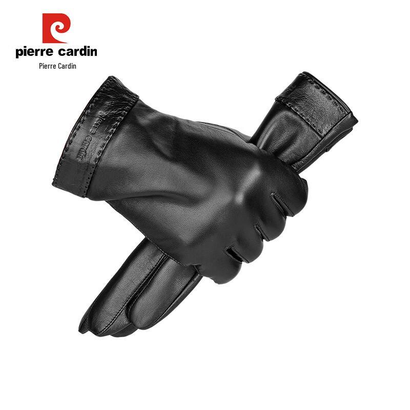 Pierre Cardin Men's Warm Goatskin Touchscreen Gloves