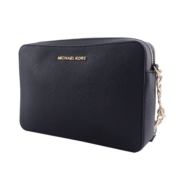 Michael Kors Letter Logo Chain Commuter Leather Shoulder Bag Women Bags Black 35T8GTTC9L-BLACK