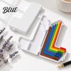 Paper Crafting Spacing Tool Alignment Guide with Case Precision Layering & Matting Spacers for Card Making and Scrapbooking Color-Coded Tools