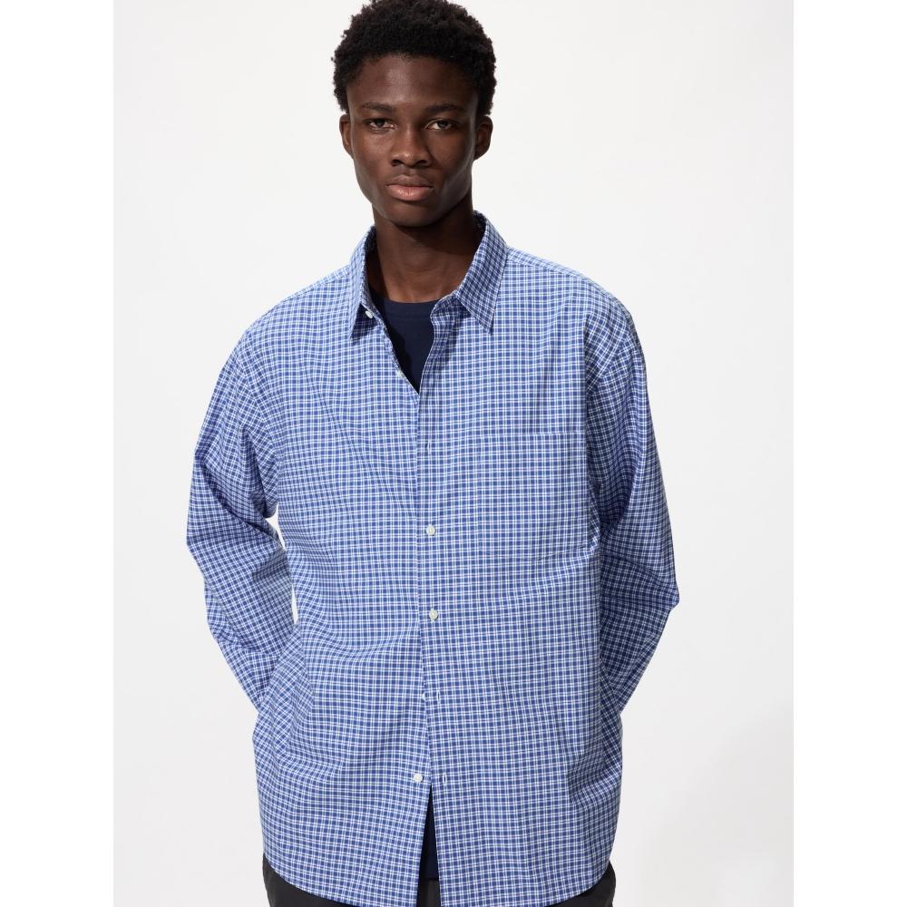 Uniqlo BroAdcloth Shirt  Long Sleeve RegulAr Color  Check A