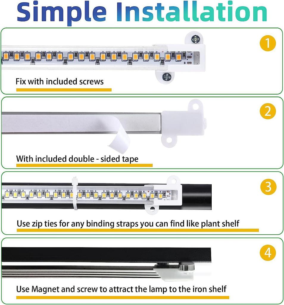 LED full spectrum plant growth light 5V USB timing intelligent dimming sunlight full spectrum flower stand plant light strip