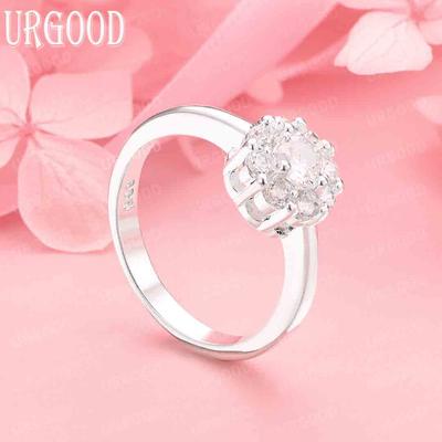 Gioielli in Argento Sterling 925 Anello in Zirconi AAA