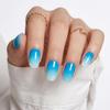 Hochwertige tragbare künstliche Nägel im Mandel-Nude-French-Stil – mittellange und lange Nagelspitzen